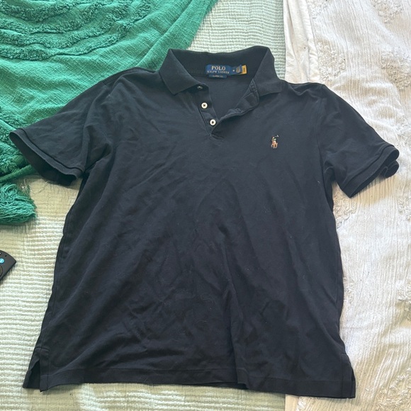 Polo by Ralph Lauren Men's Black Polo Shirt - Picture 1 of 1